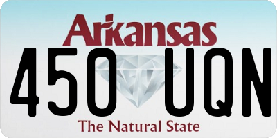 AR license plate 450UQN