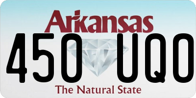 AR license plate 450UQO