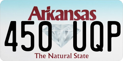 AR license plate 450UQP