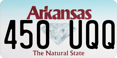 AR license plate 450UQQ
