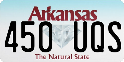 AR license plate 450UQS