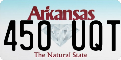 AR license plate 450UQT