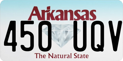 AR license plate 450UQV