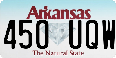 AR license plate 450UQW