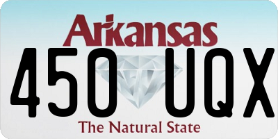 AR license plate 450UQX