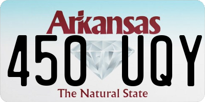 AR license plate 450UQY
