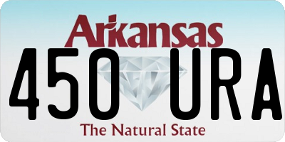 AR license plate 450URA