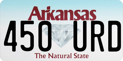 AR license plate 450URD