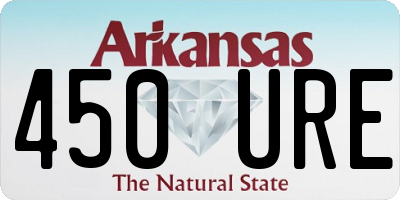 AR license plate 450URE