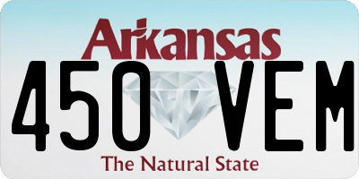 AR license plate 450VEM