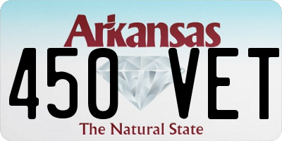AR license plate 450VET