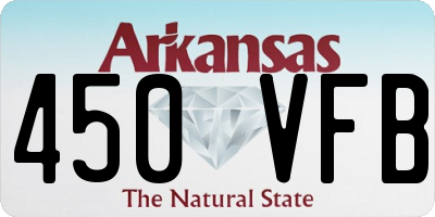 AR license plate 450VFB
