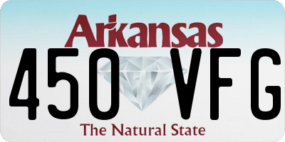 AR license plate 450VFG