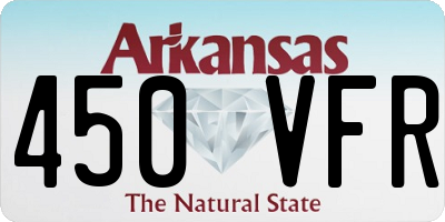 AR license plate 450VFR