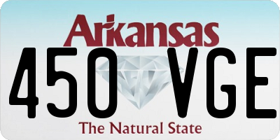 AR license plate 450VGE