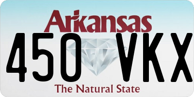 AR license plate 450VKX