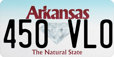 AR license plate 450VLO