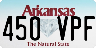AR license plate 450VPF