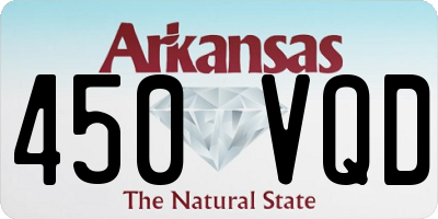 AR license plate 450VQD