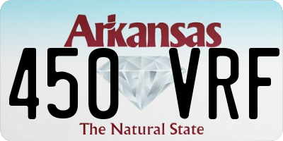 AR license plate 450VRF