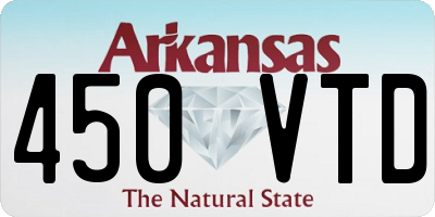 AR license plate 450VTD