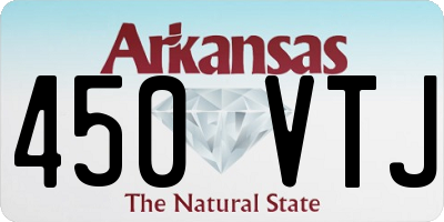 AR license plate 450VTJ