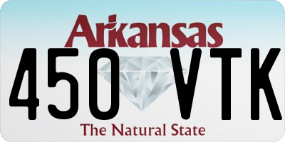 AR license plate 450VTK