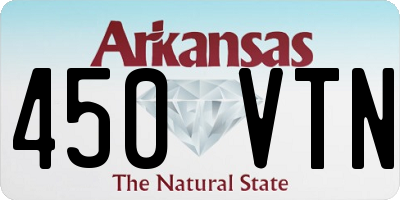 AR license plate 450VTN
