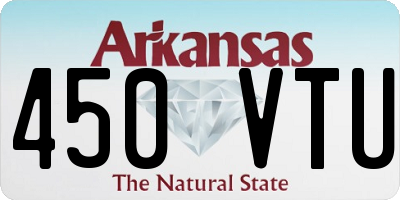AR license plate 450VTU