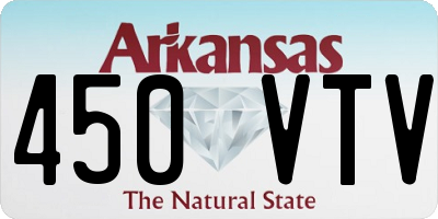 AR license plate 450VTV