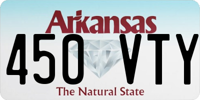 AR license plate 450VTY