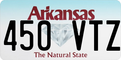 AR license plate 450VTZ