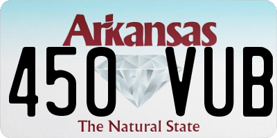 AR license plate 450VUB