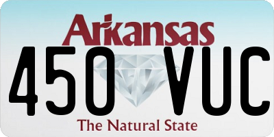 AR license plate 450VUC