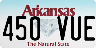 AR license plate 450VUE