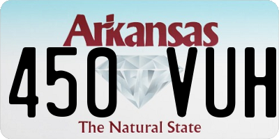 AR license plate 450VUH