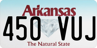 AR license plate 450VUJ