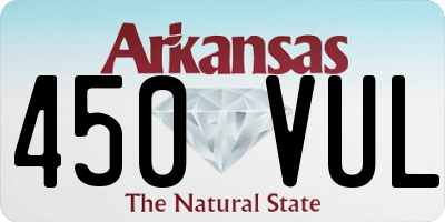 AR license plate 450VUL