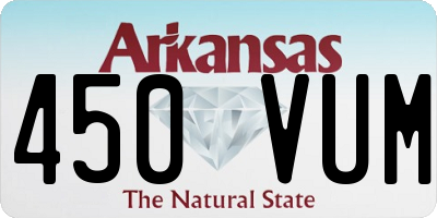 AR license plate 450VUM
