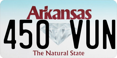 AR license plate 450VUN