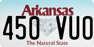 AR license plate 450VUO