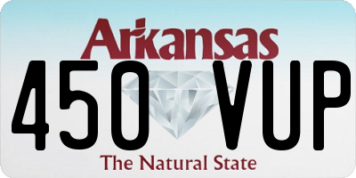 AR license plate 450VUP