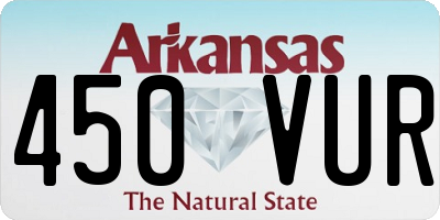 AR license plate 450VUR