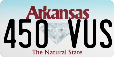 AR license plate 450VUS