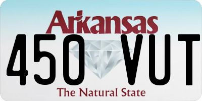 AR license plate 450VUT