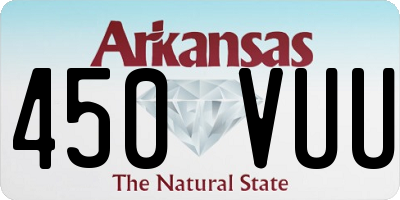 AR license plate 450VUU