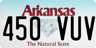 AR license plate 450VUV
