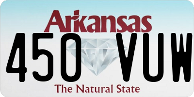 AR license plate 450VUW