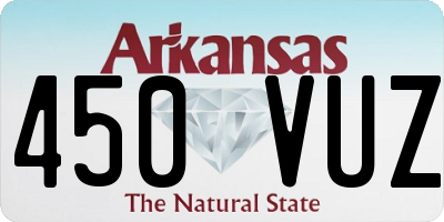 AR license plate 450VUZ