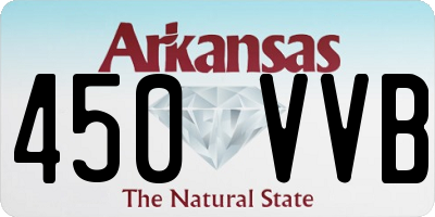 AR license plate 450VVB